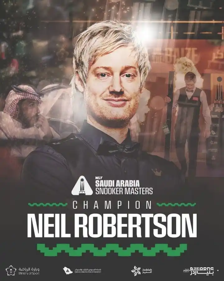 Saudi Snooker Masters: Robertson Defeats O'Sullivan 10-9 to Win Title, Claims £500,000 Prize